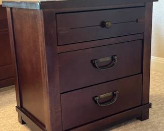 Stanley Furniture Company Solid Wood Young America Made In USA Nightstand With Three Drawers