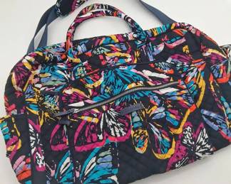 Vera Bradley Signature Butterfly Flutter Cotton Weekender Travel Bag