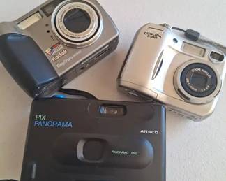 Kodak EasyShare DX7440, Nikon Coolpix 3100 And Olympus Zoom Camera Collection
