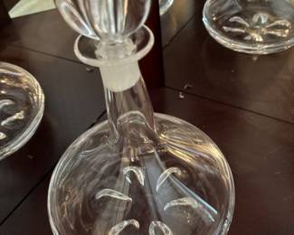 Orrefors vintage ship’s decanter
