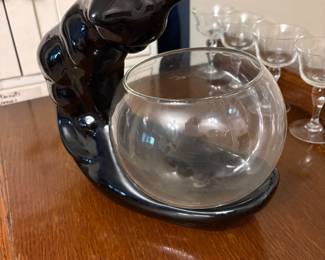 Camark cat w/ bowl