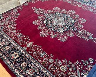 vintage handmade wool rug 7’9” by 10’2” 
