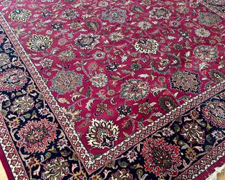 vintage wool rug 9’ by 12’2”
