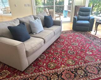 vintage wool rug 9’ by 12’2”