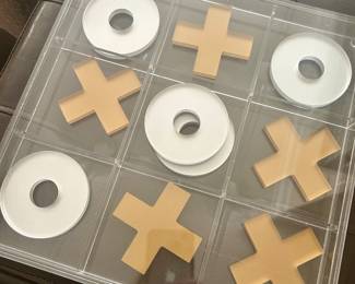 Acrylic tic-tac-toe board