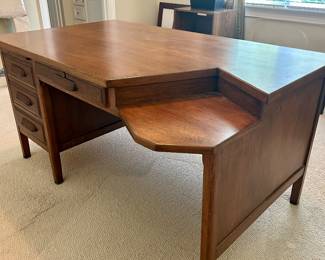 antique oak desk 5’ by 34”