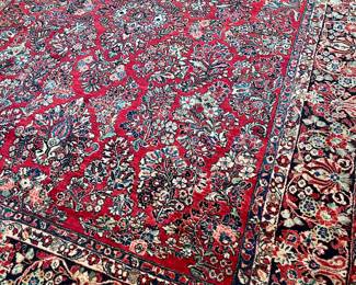 vintage wool rug 9’10” by 12’