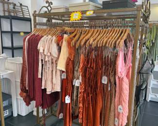 $11 clothing rack includes wooden hanger