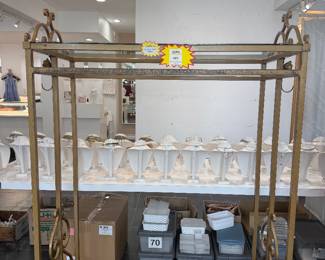 Custom made steel clothing rack 50% off marked price