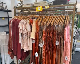 $11 clothing rack includes wooden hanger