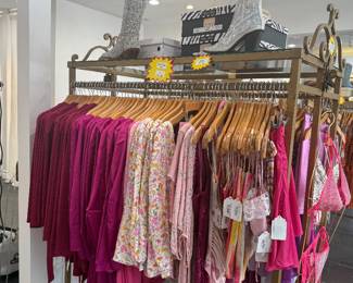 $11 clothing rack includes wooden hanger