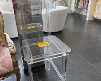 Custom made lucite chair 50% off