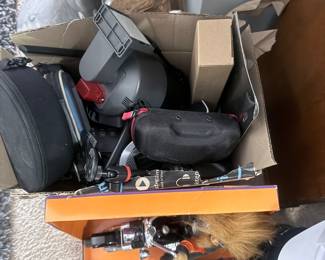 Cameras and lots of other electronic equipment 