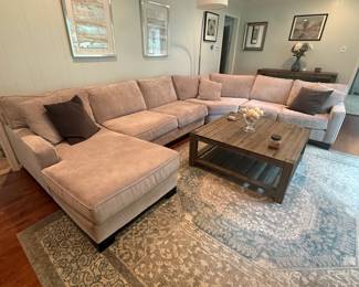 Macy's Sectional Sofa: 149" x 109" approximately