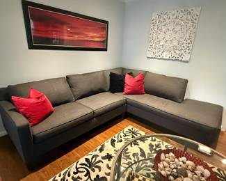 Macy's Sectional: 105" x 92"