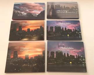 US Mint Uncirculated Coin Sets 2007 2008 2009 Philadelphia and Denver