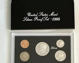  01 1995S US Mint Silver Proof Set