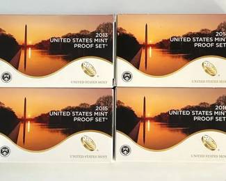 2013S 2014S 2015S 2016S US Mint Proof sets