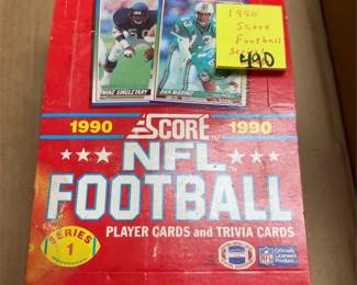 Score 1990 Football Wax Packs
