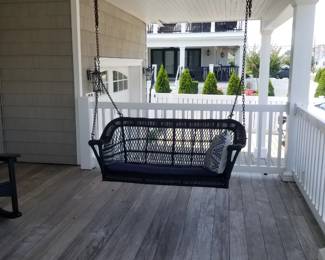 Porch swing; decking