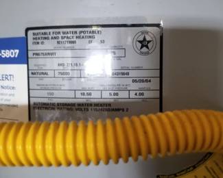 75-gallon GAS hot water heater