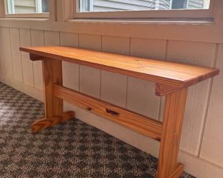 Pine bench