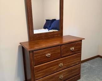 Dresser with mirror