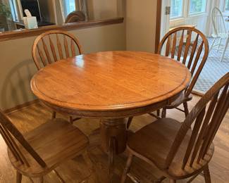 Oak table and chairs