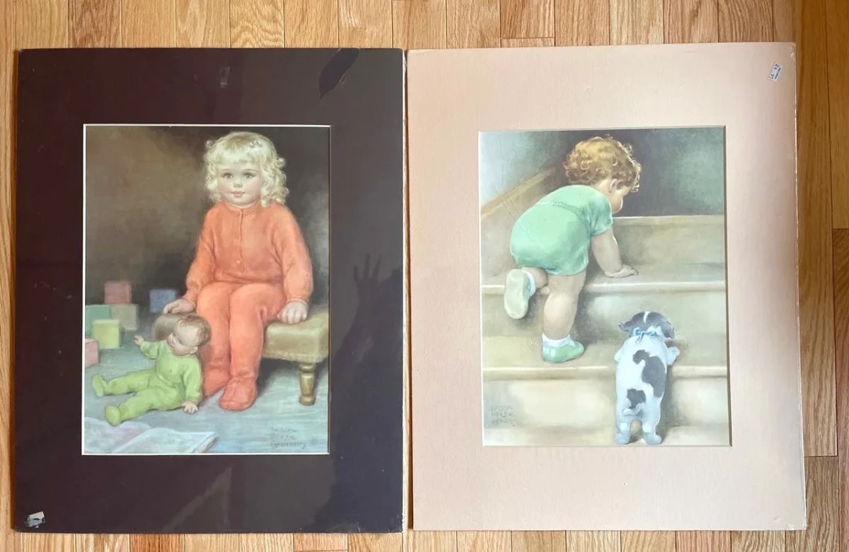 Matted Bessie Pease Reproduction Prints