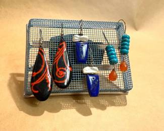Three Pairs of Artistic Boho Earrings