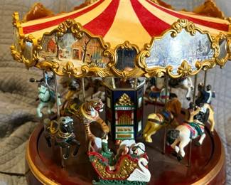 Collectible And Festive Vintage Mr Christmas Music Carosel