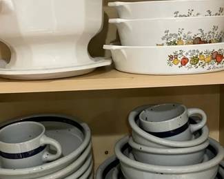 Dansk, Corningware, and Pfaltzgraff Dining ware