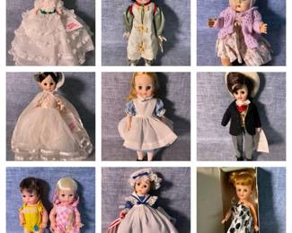 Madam Alexander Scarlett OHara, Snow White, Alice And Many Other Vintage Dolls