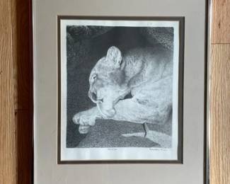 Puma By William Wind McKim Signed And Numbered
