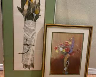 Inviting Floral Framed Art
