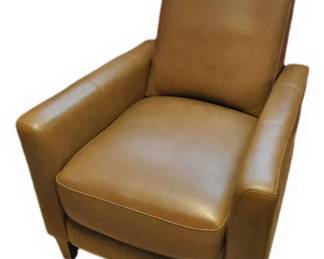 Barcalounger Ridgefield Cognac Leather Pushback Recliner