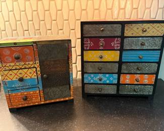 Very Bohochic Colorful Jewelry Boxes