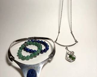 Modern Sterling And Stone Jewelry