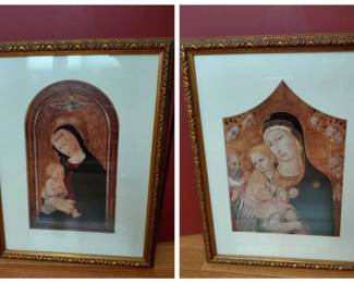 Madonna And Child Prints Unique Matting Shapes