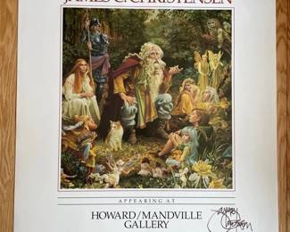 James C Christiansen Signed Events Poster
