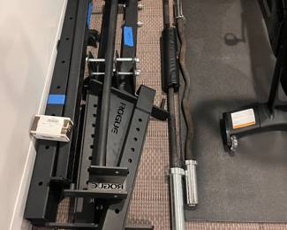 Barbells and rack