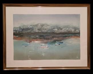 Joanne Miller Rafferty Abstract Landscape Mixed Media Painting