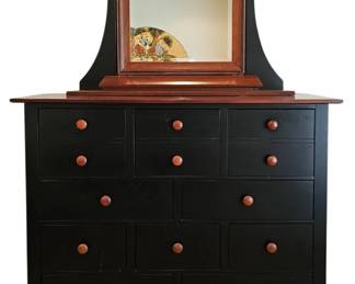 Kincaid Furniture Gathering House 10Drawer Solid Wood Mule Chest Tilting Mirror