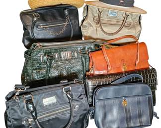 Curated Vintage Fashion Lot Designer Purses, Hats Decorative Hat Boxes