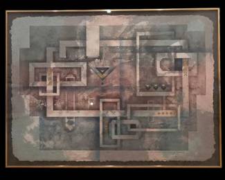 Bruce Weinberg Mythical Interlude Signed Color Etching Print