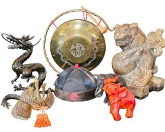Eclectic Chinese Japanese Style Decorative Items