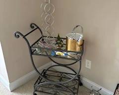 Wrought Iron Bar Car Matches Dinning Set