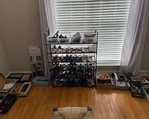 Shoes and some matching purses