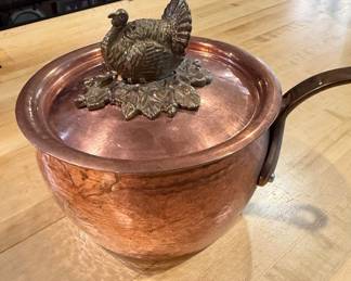 $195.00~ Ruffino Hammered Copper Sauce Pan