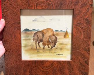$60~ Folk Artist Carole Behrer Theorem Picture